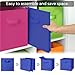 GRANNY SAYS 11 Inch Cube Storage Bins, Colorful Cube Storage Organizer, Fabric Storage Bins, Storage Cubes for Shelves, Closet, Toy Storage Bins for Kids Room, Play Room, Rainbow, 8-Pack