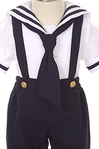iGirlDress Baby Toddler Boys Nautical Sailor Outfit Short Suit 4 Piece Set3