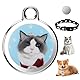 XPJBKC GPS Tracker Katze, Mini Katzen Tracker, Hunde Tracker mit Halsband, Tractive GPS Tracker für Katzen, Wasserdichter Haustier Tracker, Echtzeit-Standortverfolgung von Hunden und Katzen