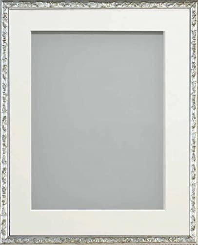 Frame Company Olivia Silver 7x5 Frame With Off-White Mount For 6x4 inch — image 1