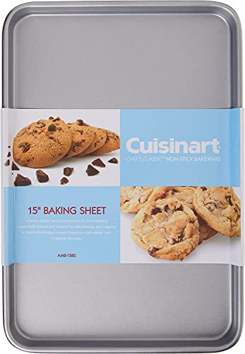 Cuisinart AMB-15BS 15-Inch Chef's Classic Nonstick Bakeware Baking Sheet, Silver - image 6