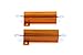 LM YN 50 Watt 24 Ohm 5% Wirewound Resistor Electronic Aluminium Shell Resistors Gold (Pack of 2)