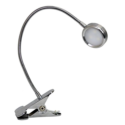 Simple Designs Home LD2000-CHR Simple Designs High Power LED Clip Lamp Light, 3.27