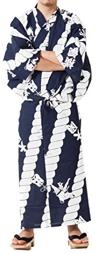 Image of Dita Tokyoin Traditional Made In Japan Cotton Yukata Robe (Japanese Pajama Kimono) Easy Wearing set2