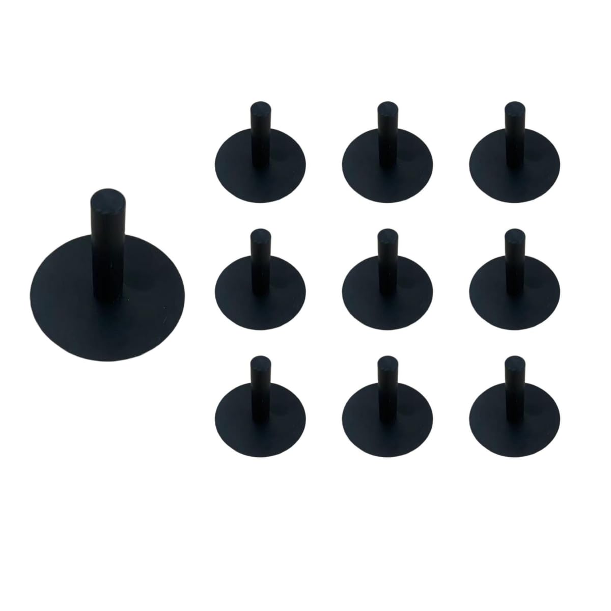 WHTCHSU 10pcs Duck Plug - Rubber Duck Mount,Rubber Duck Holder Suitable to for Jeep Dash and Fixed Display,Gift Suitable to for for Jeep Lover,Black Includes Double-Sided Stickers Inside