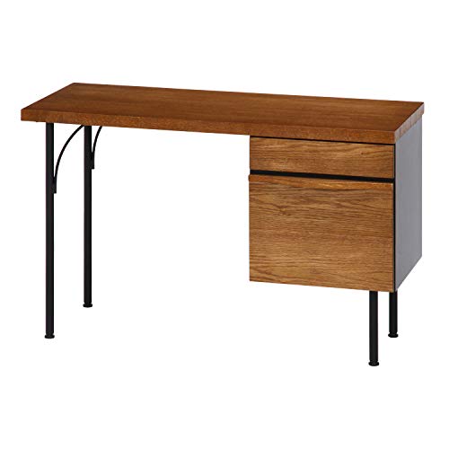 不二貿易 デスク ブラウン 幅110×奥行45cm レアル 10842