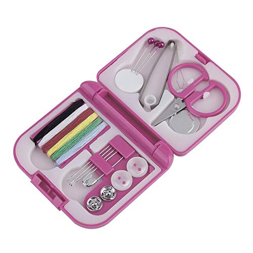 Oyamihin Boîte à Couture compacte Portable en Plastique ABS Rose 7 x 6,5 x 2 cm