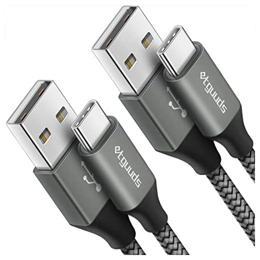 etguuds USB to USB C Cable 2-Pack