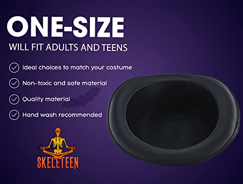 image for Skeleteen Black Bowler Derby Hat - Bolivian Costume Accessories Victor