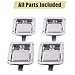 4Pcs Stainless Door Lock Trailer Toolbox RV Handle Latch Large Weld Screw Paddle Key (One Lock w/ 2 Keys)