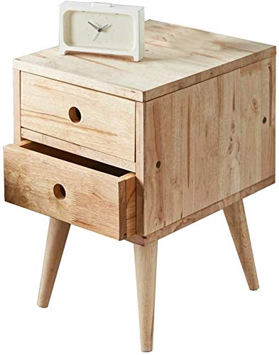 DJJY Drawer Lockers, Solid Wood Bedside Cabinets, Drawers, Living Room Bedroom Side Cabinets Corners Nordic Wooden Bedside Tables