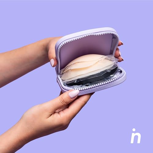 Boob Voyage Travel Case - Elegant & Functional Nipple Cover Travel Case - Waterproof, Washable, Flexible, and Feminine Purple3