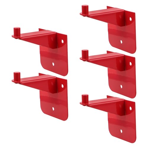 COLLBATH Soporte para Extintor de 9 Kg Acero al Carbono Anticorrosivo Gancho de Pared Resistente para Montaje Seguro Kit de 5 Piezas Adecuado para Oficinas Garajes y Almacenes