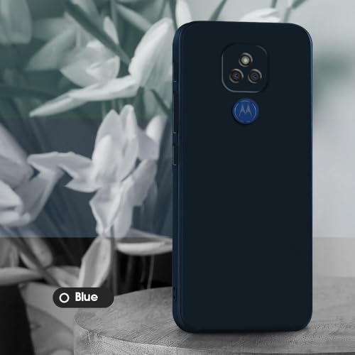 Image of Back Cover for Motorola Moto G9 4G / E7 Plus 4G | Full Camera Protection | Premium Liquid Silicon Case | Flexible Bumper Case for Motorola Moto G9 4G / E7 Plus 4G (Dark Blue)