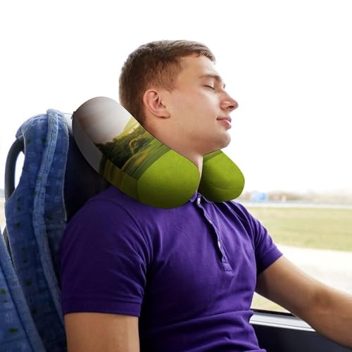 Almohada de viaje espuma viscoelástica tamaño único miniatura 7