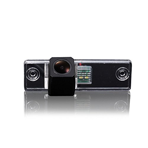 Image of Rear View Back Up Reverse Parking Camera in License Plate Lighting Night Version (NTSC) for Saab 9-3 /93 /9-X / 97X / 9-4X /95 /9-5 Toyota Land Cruiser Prado (Model B= Screw)