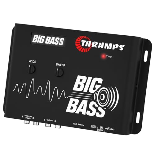 Image of Taramps Big Bass DSP Car Audio Processor Deep Bass Enhancer with Adjustable Frequency and Sweep Controls Subwoofer Impact Booster for Powerful Car Audio Systems
