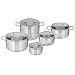 Produktbild Tefal Virtuoso E492SA25 Kochgeschirr-Set, Edelstahl, Induktion, unbeschichtet, 5-teilig