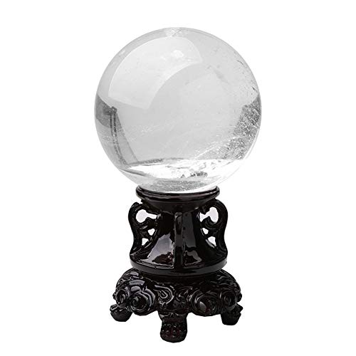 Clear Crystal Ball Asian Quartz White Crystal Ball Transparent Clear Natural Healing Ball Spher- K9 Clear Glass Ball for Decoration in Home & Party,diameter7cm