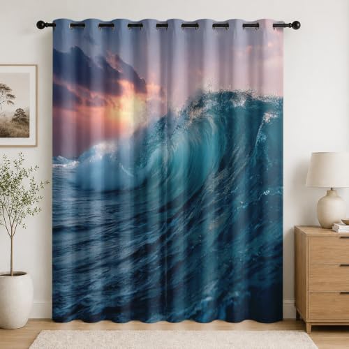 Draperies d'intimité vert océan pour créer un cocon de douceur