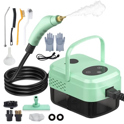 Portable Steam Cleaner, 6-gears Adjustable Handheld Steamer with 1.3L Tank, High-Heat Pressurized...