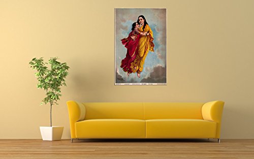 Image of Tallenge Menaka and Shakuntala - by Raja Ravi Varma - Large Poster Paper (20 x 30 inches)