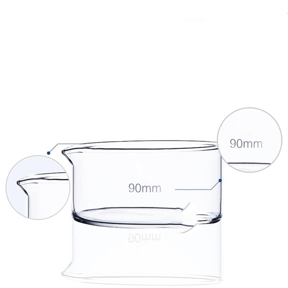 Equipos y suministros de laboratorio 1 cristalizador de vidrio borosilicato alta resistencia for laboratorio