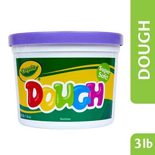 Crayola Dough, Purple, 3lb Bucket, Crumble Free, Arts & Crafts