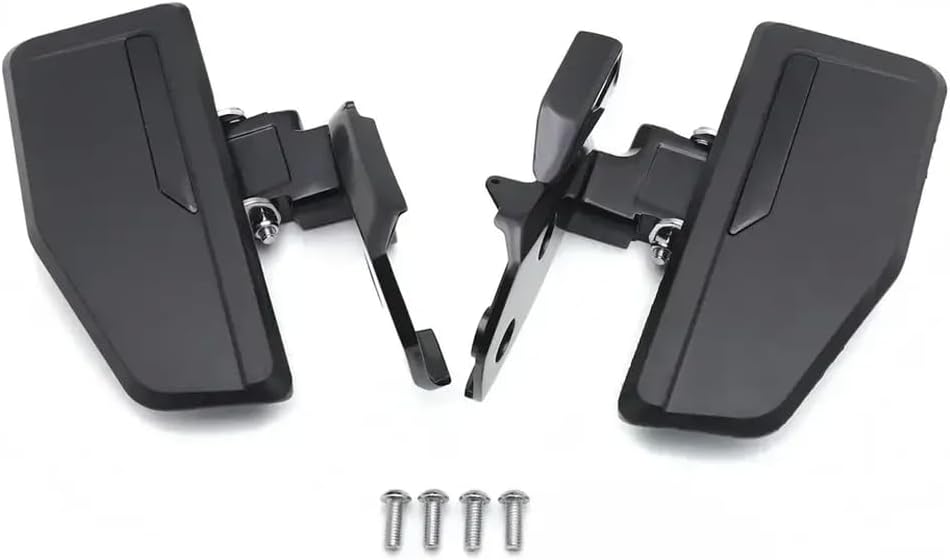 Motorcycle Foot Pegs Floorboards Compatible with GL1800 2018 2023 Years 18 23 Model Replacement Parts Chromed Omni Driver Aftermarket Accessories(MT216-131-BK)