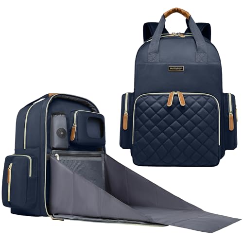 WITSTEP Diaper Bag Backpack with Changing Station