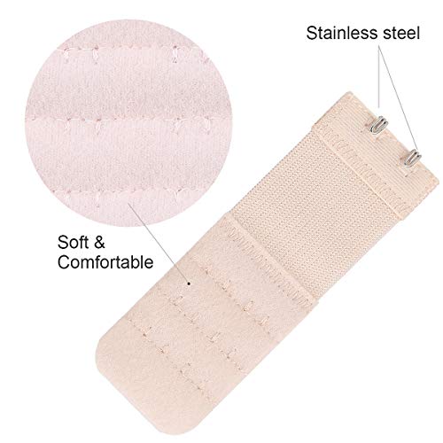 iminoo 6 Pcs Women's Bra extenders 2 Hooks/3 Hooks Bra Extension - Image 4