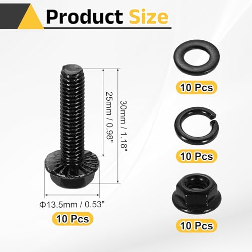 Tornillos de cabeza hexagonal Phillips M6 con tuercas y arandelas de acero inoxidable 304 2