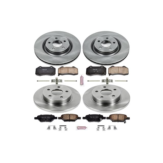 Image of PowerStop Front and Rear Brake Kit for Chevrolet HHR 2009-10 - Z17 Ceramic Brake Pads & Disc Rotors Replacement, KOE5534