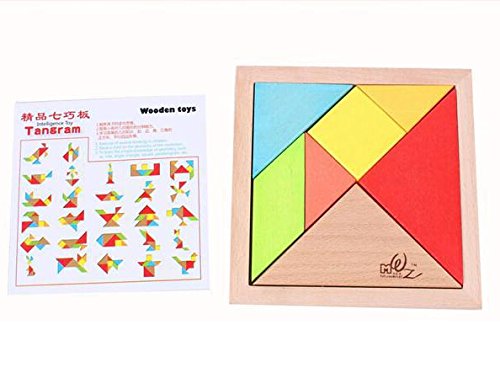 Elloapic 7 Piece Wooden Tangrams