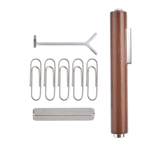 3 In 1 Multifunctional Cat Eye Nail Magnet Set, Includes Extra Square Magnet 5 Paper Clips Love Shaped DIY Nail Design for Salon & Home