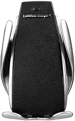 S5 Carregador Veicular Sem Fio Qi Indução Com Suporte Magnético, USB Tipo C, 10W, 2A, Compatível com iPhone X/8/8 Plus e Samsung Galaxy S6/S7/Note5/Note7/S8