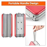 ATEK 40-Disc CD/DVD Wallet – Red Portable CD/Blu-ray Holder, Hard Plastic Case, Scratch-Resistant & Dustproof Disc Organizer for Car, Office & Home Storage - Image 2