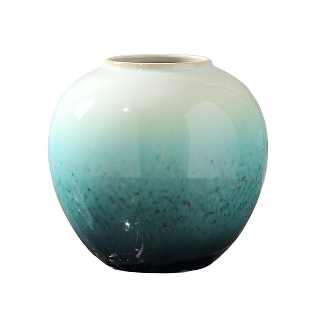 Vase en porcelaine vert haute température pour arrangement floral haut de gamme