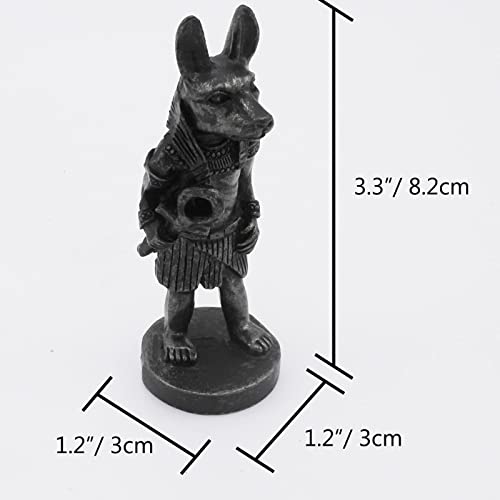 Image of Anubis Ancient Egypt Aquarium Fish Tank Decorations Reptile Turtle Lizard Spider Tanks Terrarium Egyptian Sculpture Figurine Statue Decor Ornament Pet