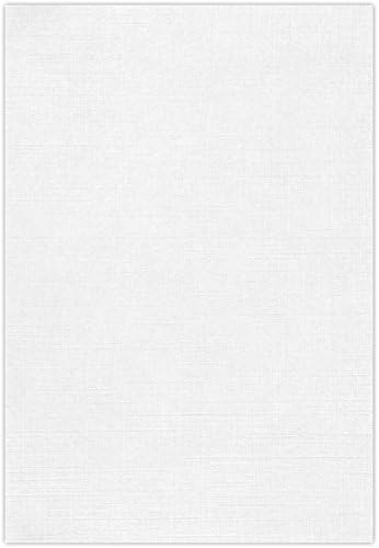 LUXPaper Papel de 13 x 19 pulgadas, lino blanco, texto de 80 libras, 50 unidades