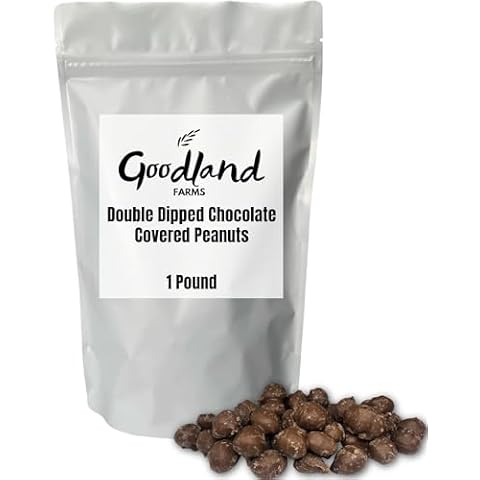 Double Dipped Peanuts Milk Chocolate Covered Peanuts (1 Pound) Wholesale Bulk Candy, Snack Nuts Cover