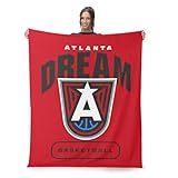 Northwest Atlanta Dream WNBA High Block Silk Touch Throw Blanket 50 x 60 inches