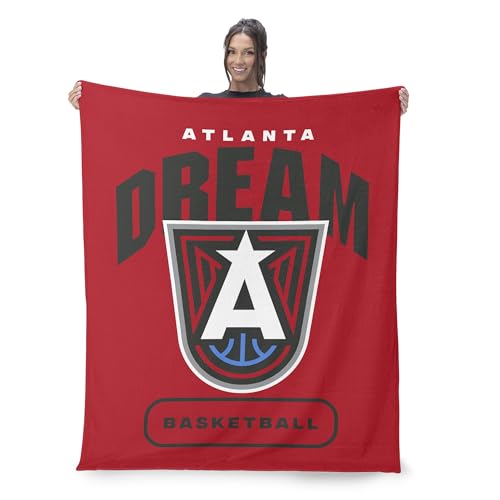 NORTHWEST Atlanta Dream WNBA High Block Silk Touch Throw Blanket 50 x 60 inches
