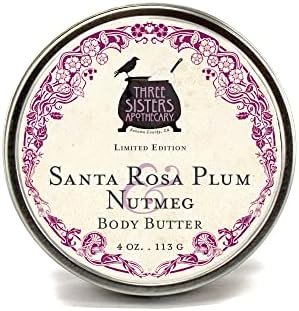 Three Sisters Apothecary 4 oz. Body Butters (Santa Rosa Plum and Nutmeg)