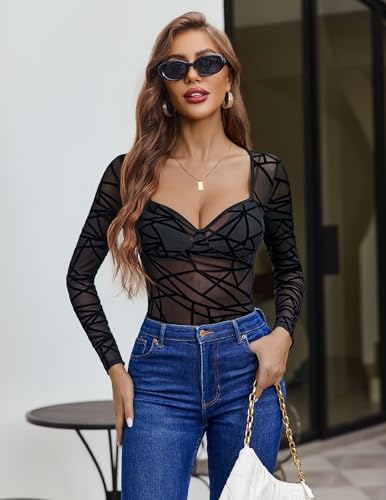 Body en maille pour femme Avidlove idéal pour vos soirées romantiques en léopard - 3