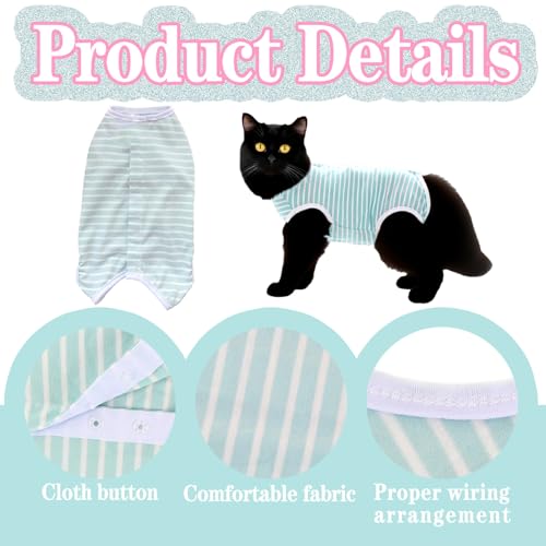 Katzenbody Nach OP,Katzen Body Für Katzen Operation,Praktisch Katzenbody Nach Op Kastration Katze,Multifunktional Medical Pet Shirt Katze,Geeignet für den postoperativen Wundschutz bei Haustieren (XS)