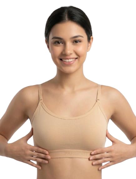 Girls Cotton Sports & Everyday Training Bra | Full Coverage Non-Padded Non-Wired Beginner Bra with Detachable Straps-image-39