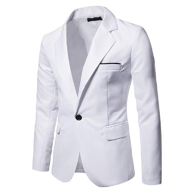Men's Shiny Sequin Two-Tone Blazer, Slim Fit Party Suit Jacket for Wedding, Prom, Banquet, Stage Performance and Formal Events White-picture-24