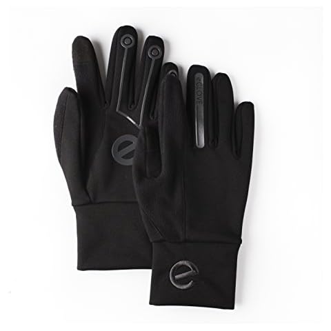 eGlove XTREME Black/Black (Large) Touchscreen Fleece Gloves for Smartphone/Touchscreen Operation Cover