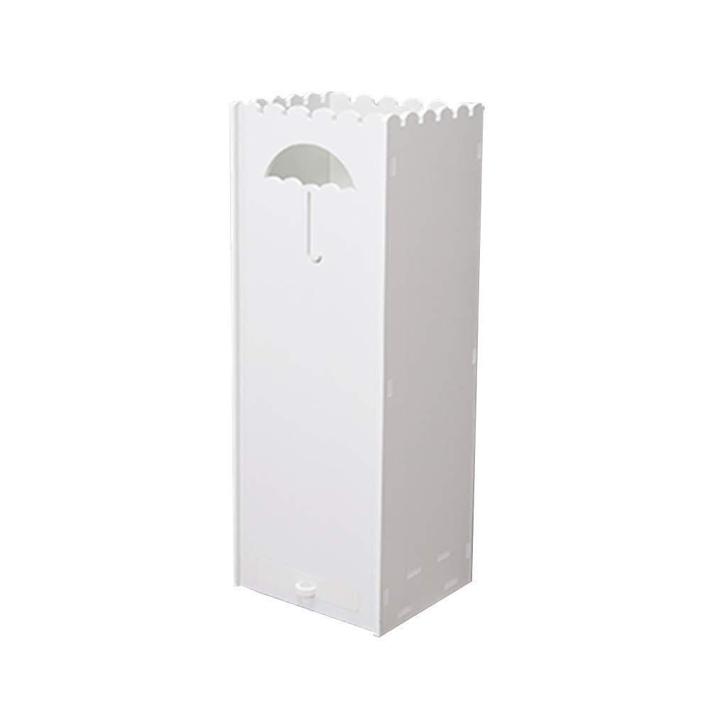 Porte-parapluies en plastique indépendant avec bac de rangement